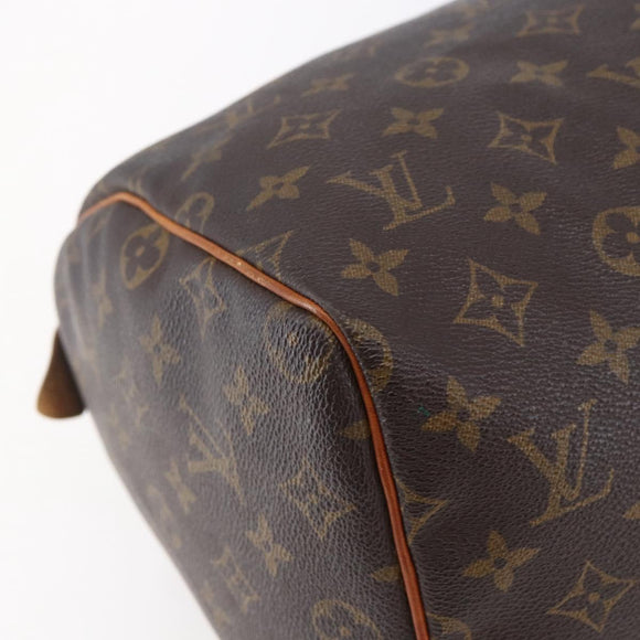 LOUIS VUITTON Monogram Speedy 30 Hand Bag M41526 LV Auth 148730