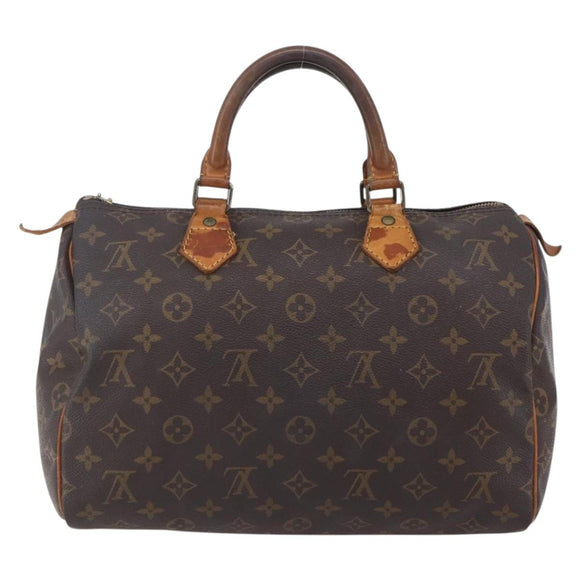 LOUIS VUITTON Monogram Speedy 30 Hand Bag M41526 LV Auth 148730