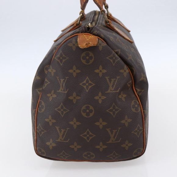 LOUIS VUITTON Monogram Speedy 30 Hand Bag M41526 LV Auth 148730