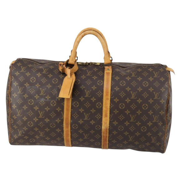 LOUIS VUITTON Monogram Keepall 55 Boston Bag M41424 LV Auth 148740