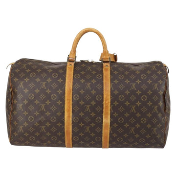 LOUIS VUITTON Monogram Keepall 55 Boston Bag M41424 LV Auth 148740 - 0