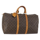 LOUIS VUITTON Monogram Keepall 50 Boston Bag M41426 LV Auth 148743-1