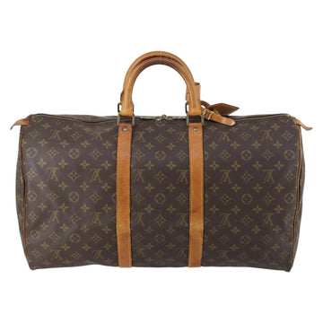 LOUIS VUITTON Monogram Keepall 50 Boston Bag M41426 LV Auth 148743 - 0
