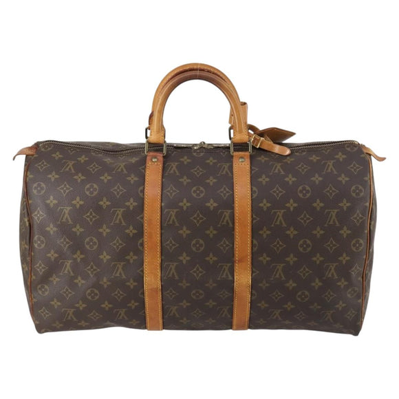 LOUIS VUITTON Monogram Keepall 50 Boston Bag M41426 LV Auth 148743