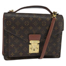 LOUIS VUITTON Monogram Monceau 28 Hand Bag M51185 LV Auth 148755-1