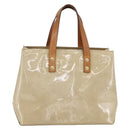 LOUIS VUITTON Monogram Vernis Reade PM Hand Bag Beige M91334 LV Auth 148756-1