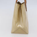 LOUIS VUITTON Monogram Vernis Reade PM Hand Bag Beige M91334 LV Auth 148756-3