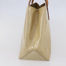 LOUIS VUITTON Monogram Vernis Reade PM Hand Bag Beige M91334 LV Auth 148756-4