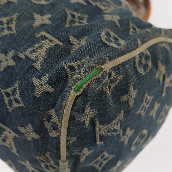LOUIS VUITTON Monogram Denim Neo Speedy Hand Bag Blue M95019 LV Auth 148758