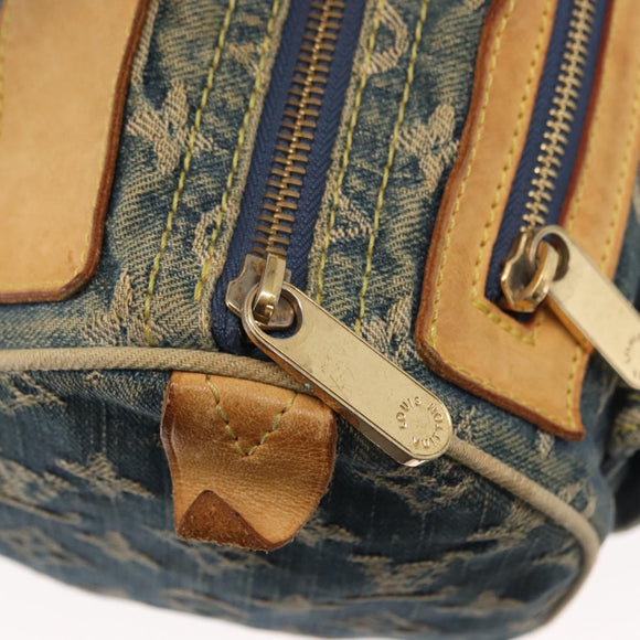 LOUIS VUITTON Monogram Denim Neo Speedy Hand Bag Blue M95019 LV Auth 148758