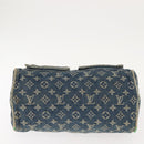 LOUIS VUITTON Monogram Denim Neo Speedy Hand Bag Blue M95019 LV Auth 148758-5