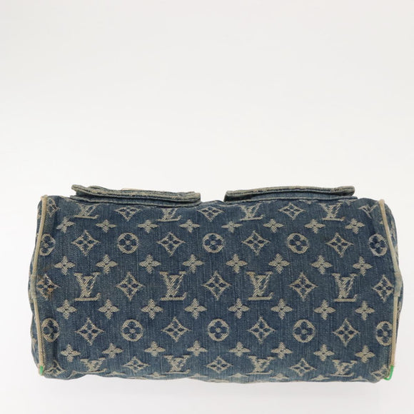 LOUIS VUITTON Monogram Denim Neo Speedy Hand Bag Blue M95019 LV Auth 148758
