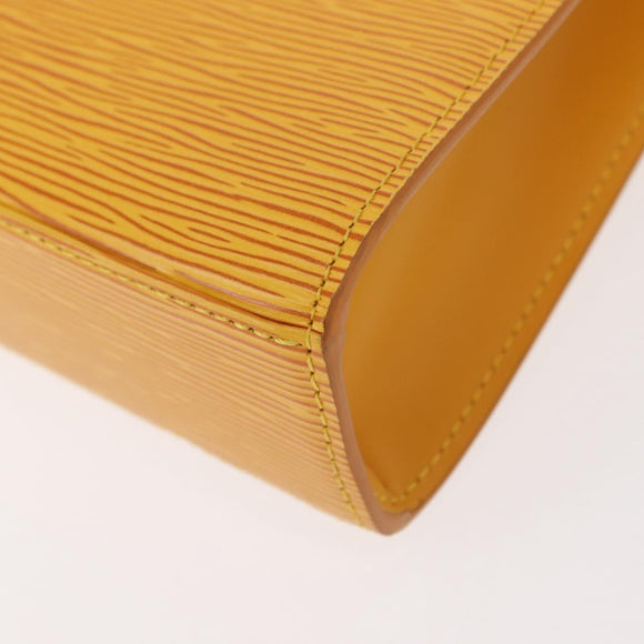 LOUIS VUITTON Epi Malesherbes Hand Bag Tassili Yellow Jonne M52379 Auth 148762
