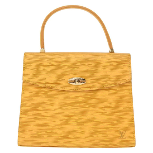 LOUIS VUITTON Epi Malesherbes Hand Bag Tassili Yellow Jonne M52379 Auth 148762
