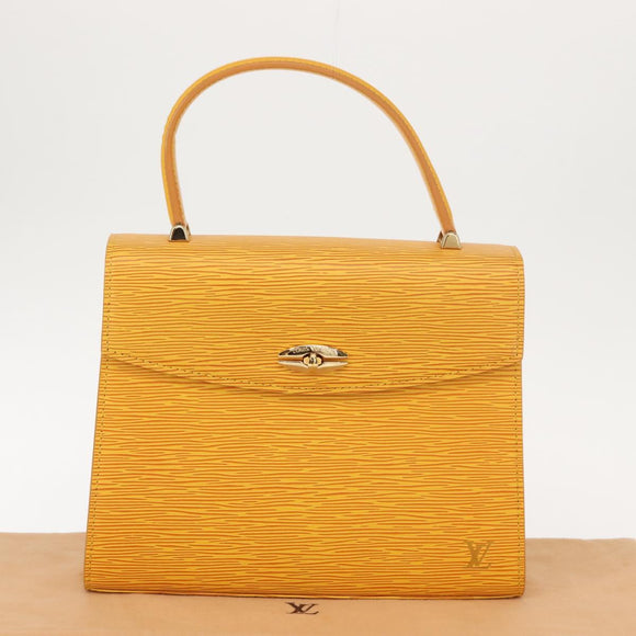 LOUIS VUITTON Epi Malesherbes Hand Bag Tassili Yellow Jonne M52379 Auth 148762