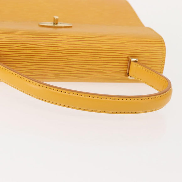 LOUIS VUITTON Epi Malesherbes Hand Bag Tassili Yellow Jonne M52379 Auth 148762