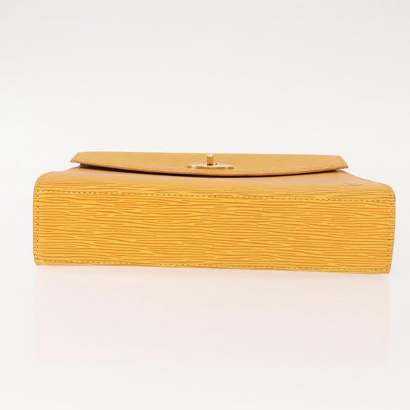 LOUIS VUITTON Epi Malesherbes Hand Bag Tassili Yellow Jonne M52379 Auth 148762