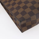 LOUIS VUITTON Damier Ebene Poche Toilette 26 Pouch N47543 LV Auth 148766-16