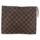 LOUIS VUITTON Damier Ebene Poche Toilette 26 Pouch N47543 LV Auth 148766-13