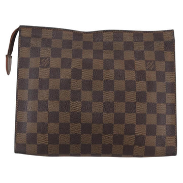 LOUIS VUITTON Damier Ebene Poche Toilette 26 Pouch N47543 LV Auth 148766 - 0