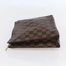LOUIS VUITTON Damier Ebene Poche Toilette 26 Pouch N47543 LV Auth 148766-3