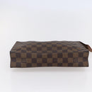 LOUIS VUITTON Damier Ebene Poche Toilette 26 Pouch N47543 LV Auth 148766-6