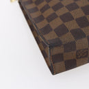 LOUIS VUITTON Damier Ebene Poche Toilette 26 Pouch N47543 LV Auth 148766-14