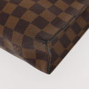LOUIS VUITTON Damier Ebene Poche Toilette 26 Pouch N47543 LV Auth 148767-16