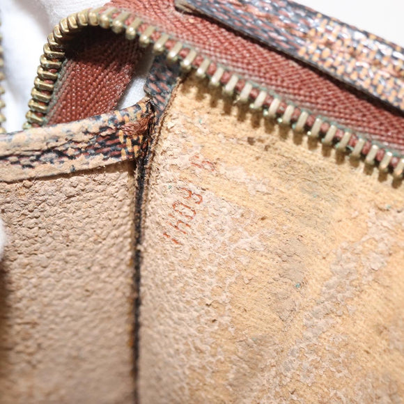 LOUIS VUITTON Damier Ebene Poche Toilette 26 Pouch N47543 LV Auth 148767