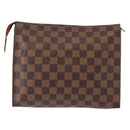 LOUIS VUITTON Damier Ebene Poche Toilette 26 Pouch N47543 LV Auth 148767-2