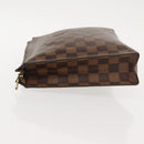 LOUIS VUITTON Damier Ebene Poche Toilette 26 Pouch N47543 LV Auth 148767-4