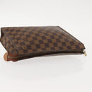LOUIS VUITTON Damier Ebene Poche Toilette 26 Pouch N47543 LV Auth 148767-5