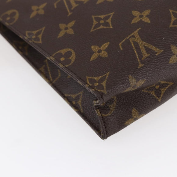 LOUIS VUITTON Monogram Poche Toilette 26 Pouch M47542 LV Auth 148769