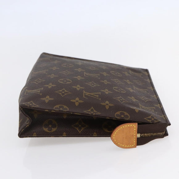 LOUIS VUITTON Monogram Poche Toilette 26 Pouch M47542 LV Auth 148769