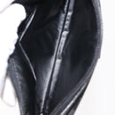 FENDI Zucchino Canvas Pouch Black Silver Auth 148781V-10