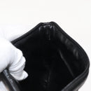 FENDI Zucchino Canvas Pouch Black Silver Auth 148781V-19