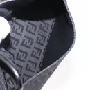 FENDI Zucchino Canvas Pouch Black Silver Auth 148781V-11