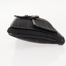 FENDI Zucchino Canvas Pouch Black Silver Auth 148781V-3