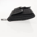FENDI Zucchino Canvas Pouch Black Silver Auth 148781V-4