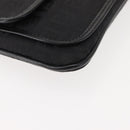 FENDI Zucchino Canvas Pouch Black Silver Auth 148781V-7