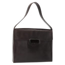 PRADA Shoulder Bag Leather Black Auth 148783-1