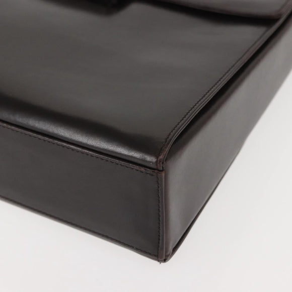 PRADA Shoulder Bag Leather Black Auth 148783