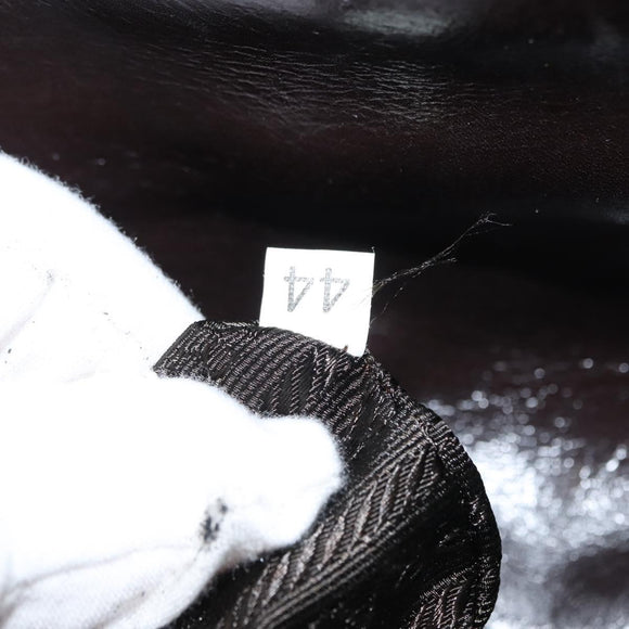 PRADA Shoulder Bag Leather Black Auth 148783