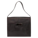 PRADA Shoulder Bag Leather Black Auth 148783-13