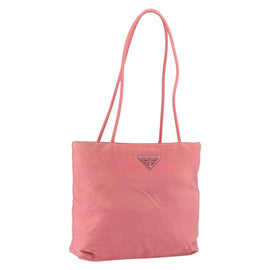 PRADA Tote Bag Nylon Pink Auth 148788