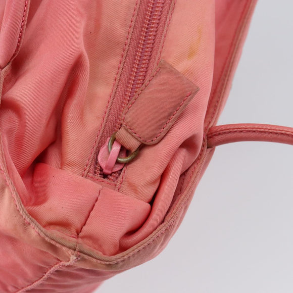 PRADA Tote Bag Nylon Pink Auth 148788
