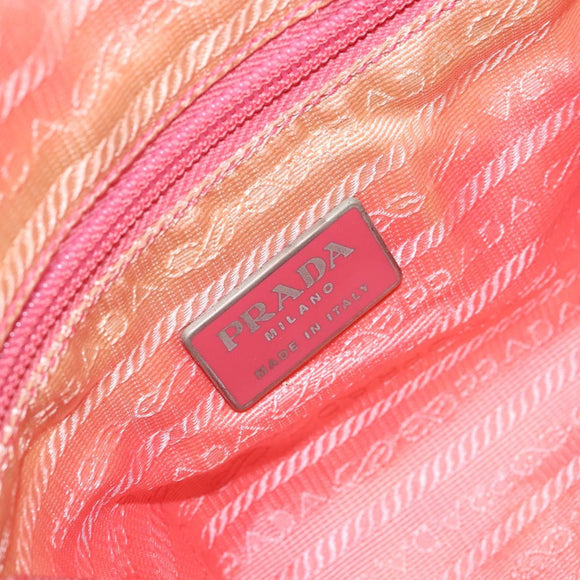 PRADA Tote Bag Nylon Pink Auth 148788