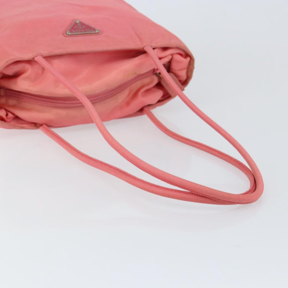 PRADA Tote Bag Nylon Pink Auth 148788