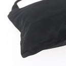 PRADA Shoulder Bag Nylon Black Silver Auth 148790-15