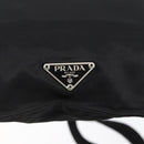 PRADA Shoulder Bag Nylon Black Silver Auth 148790-18